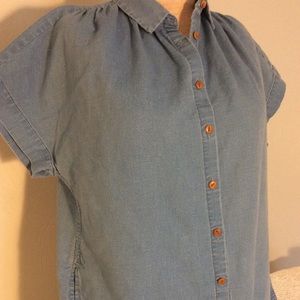 Madewell raglan chambray shirtdress. S.